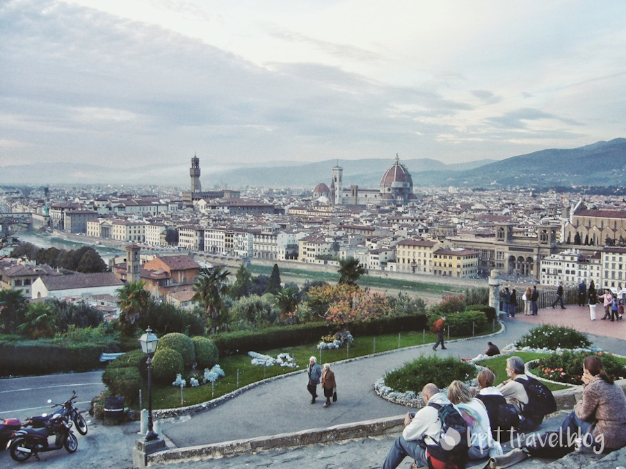 The view of Florence from Piazzale Michelangelo.