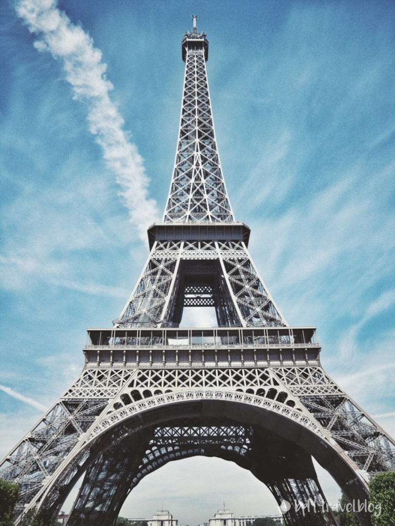 The Eiffel Tower in Paris.