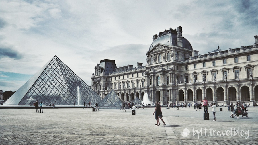 The Louvre in Paris, home to the Mona Lisa.