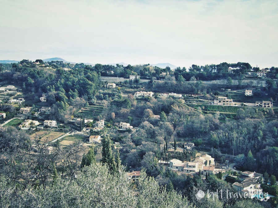 The view from Saint Paul de Vence on the French Riviera.