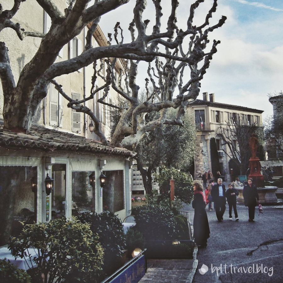 The medieval village of Mougins on the French Riviera.