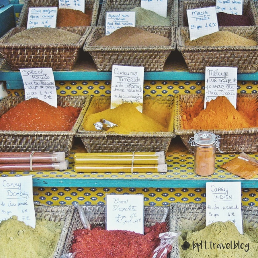 Goods at the Cours Saleya, Nice.