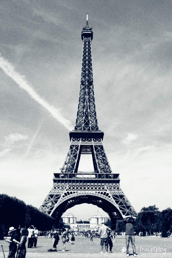 The Eiffel Tower in Paris.