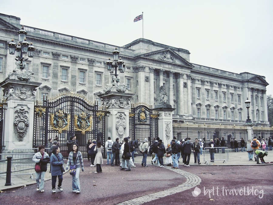Buckingham Palace in London.