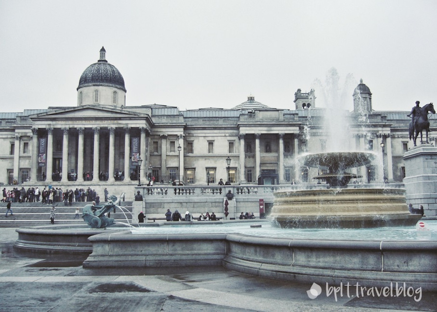 Trafalgar Square, London.