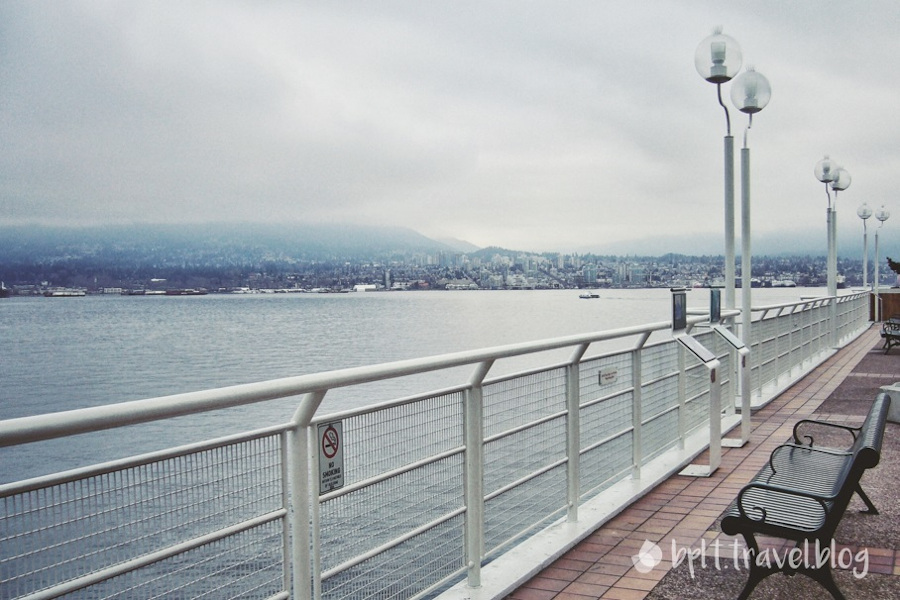 The waterfront promenade at Canada Place, Vancouver.
