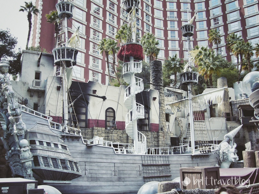 The pirate ship at TI on the Las Vegas Strip, USA.