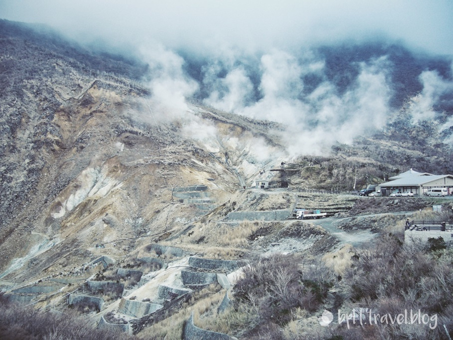 Ōwakudani in Hakone, Tokyo, Japan.
